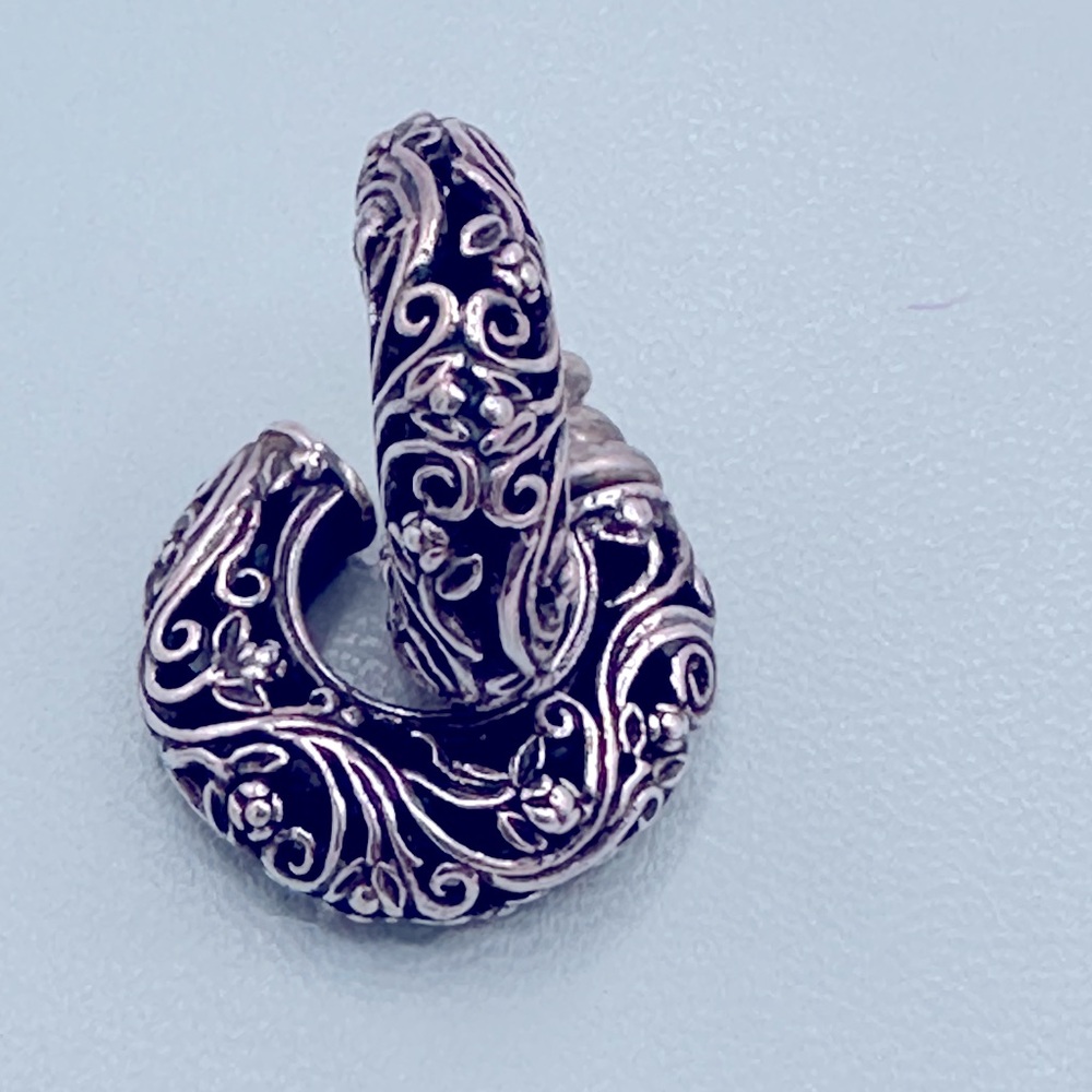 Elegant Silver Swirl Earrings